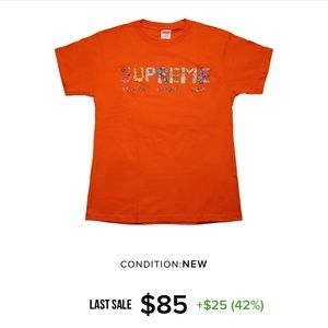 Supreme rocks T-shirt size large